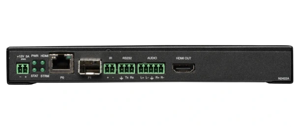 AMX NMX-DEC-N2422A Decoder JPEG 2000 4K60 4:4:4 & HDR Video Over IP Decoder, Stand Alone with POE+, KVM, & AES-67