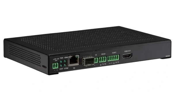 AMX NMX-DEC-N2422A Decoder JPEG 2000 4K60 4:4:4 & HDR Video Over IP Decoder, Stand Alone with POE+, KVM, & AES-67