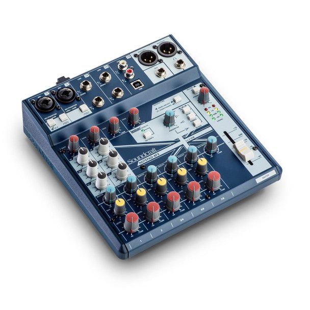 Soundcraft SCR-5085984US-01 Notepad-8FX Analog Mixer with USB Effects