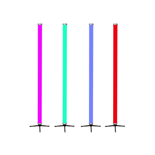 Jmaz Lighting JP2004 Electro T5 4Pack RGBW+WW High CRI Battery-Powered Outdoor LED Pixel Tube Kit