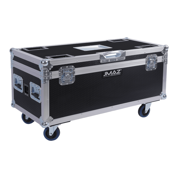 Jmaz Lighting JP2013 Electro Panel W8 4PK RGB+LIME Battery-Powered Outdoor LED Panel Light Kit w/ Charging Road Case