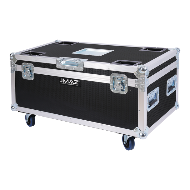 Jmaz Lighting JP2013 Electro Panel W8 4PK RGB+LIME Battery-Powered Outdoor LED Panel Light Kit w/ Charging Road Case