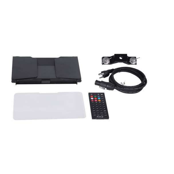 Jmaz Lighting JP2013 Electro Panel W8 4PK RGB+LIME Battery-Powered Outdoor LED Panel Light Kit w/ Charging Road Case