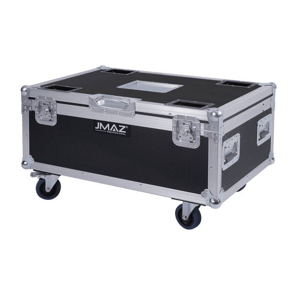 Jmaz Lighting JP2012 Electro PAR W7 6PK RGB+LIME Battery-Powered Outdoor LED PAR Light Kit w/ Charging Road Case