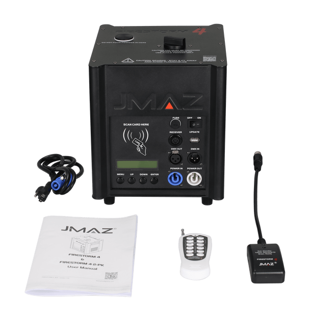 Jmaz Lighting JZ4013 Firestorm 4 600W Cold Spark Machine