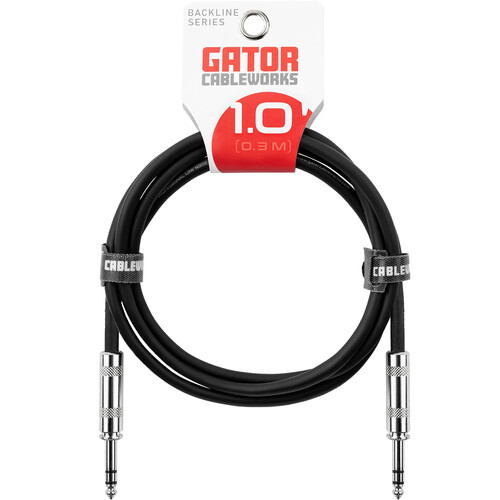 Gator 1/4" Male to 1/4" Male Balanced Patch Cable (1')