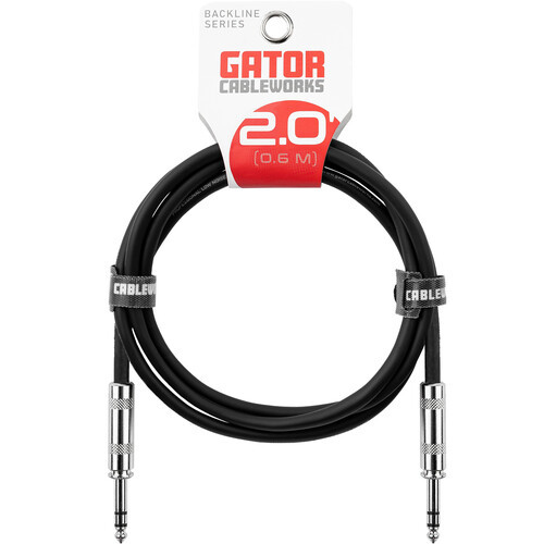 Gator 1/4" Male to 1/4" Male Balanced Patch Cable (2')