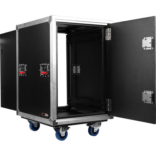 Gator EXPO Series 16U Slam Rack with Hideaway Sliding Lids