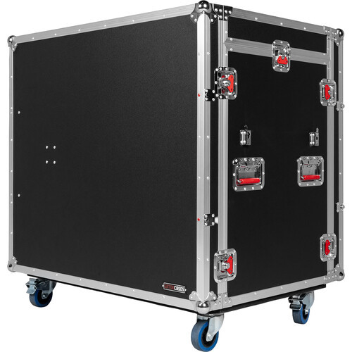 Gator GTOUR Mixer Case with 12 RU Rack, Four Drawers, and Two Tables