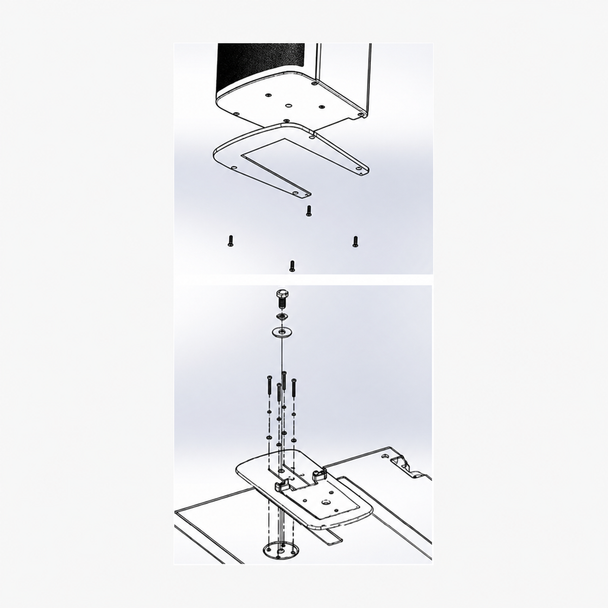 EAW AC6 2072167-90 Subwoofer Stack Plate Kit