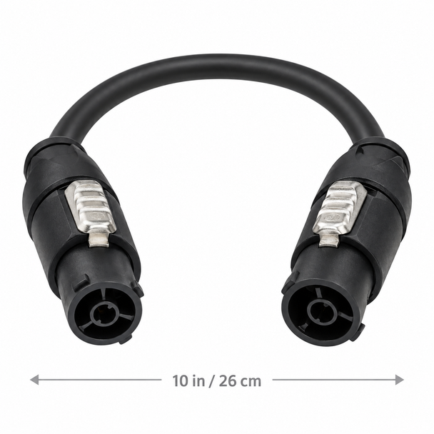 EAW 2071290 10-Inch powerCON TRUE1 Male-to-Female AC6 Link Cable