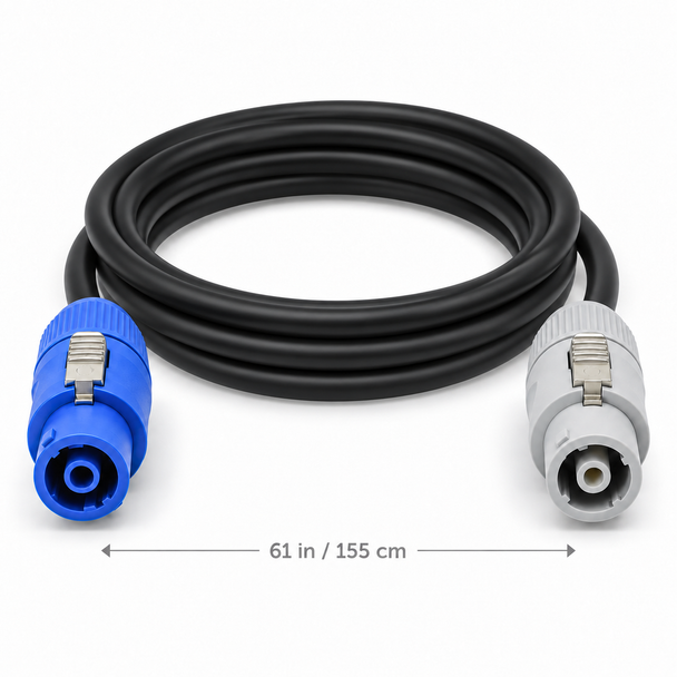 EAW 2050902 PowerCON A to PowerCON B Cable 61 in / 155 cm