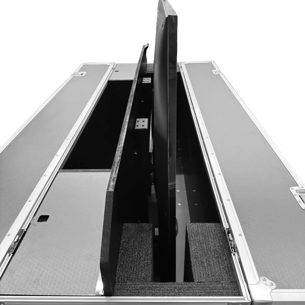  Odyssey Indoor Electric Motorized TV Lift Case with Casters for 85" Flat Screen TVs