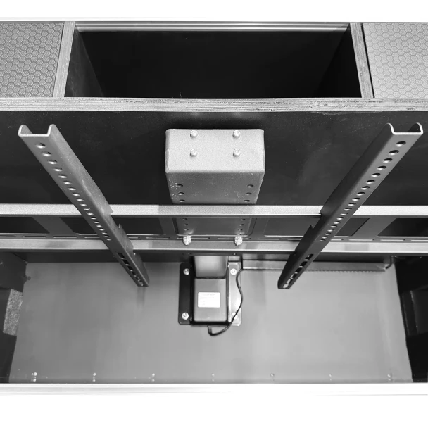 Odyssey Indoor Electric Motorized TV Lift Case with Casters for 65" Flat Screen TVs