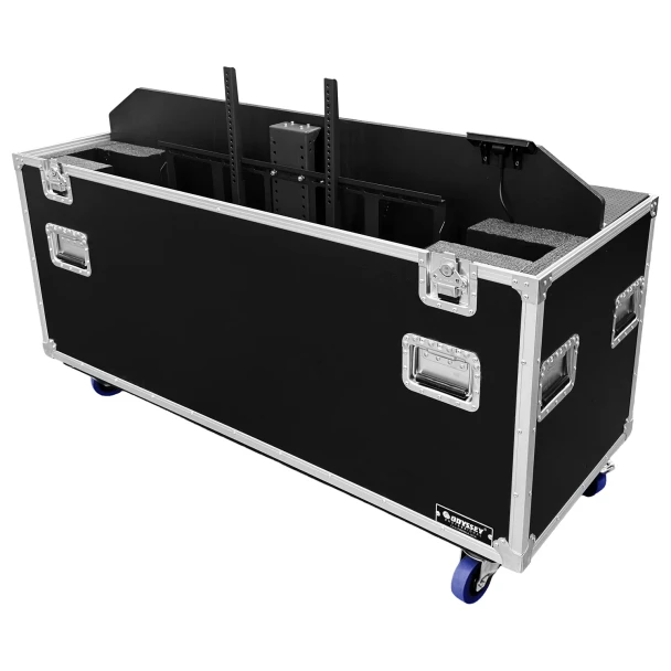 Odyssey Indoor Electric Motorized TV Lift Case with Casters for 65" Flat Screen TVs