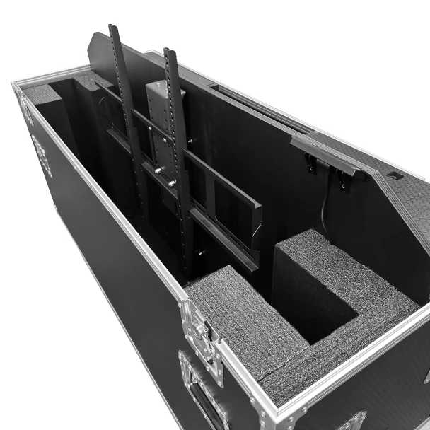 Odyssey Indoor Electric Motorized TV Lift Case with Casters for 65" Flat Screen TVs