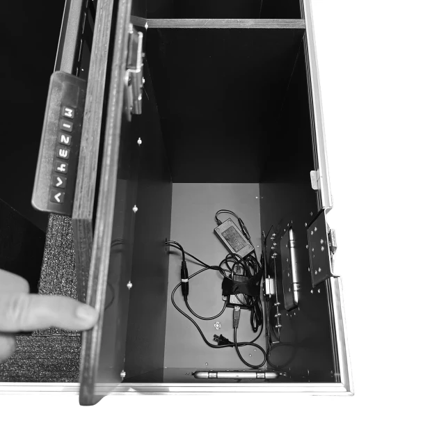 Odyssey Indoor Electric Motorized TV Lift Case with Casters for 65" Flat Screen TVs