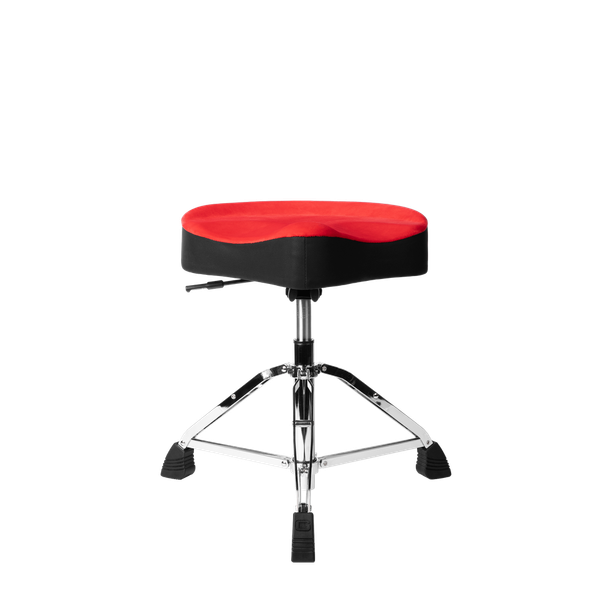 Gator Cases GP-DTH-ASD-RD Air Glide Red Saddle Drum Throne