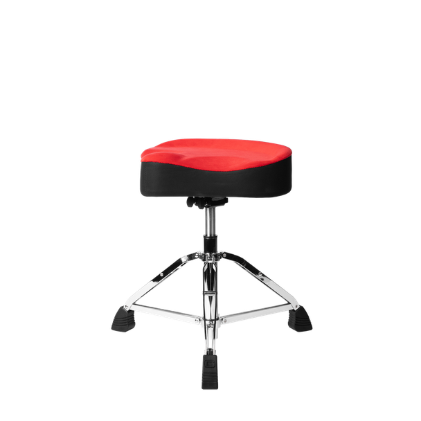 Gator Cases GP-DTH-ASD-RD Air Glide Red Saddle Drum Throne