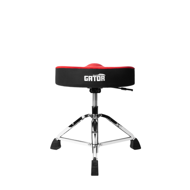 Gator Cases GP-DTH-ASD-RD Air Glide Red Saddle Drum Throne