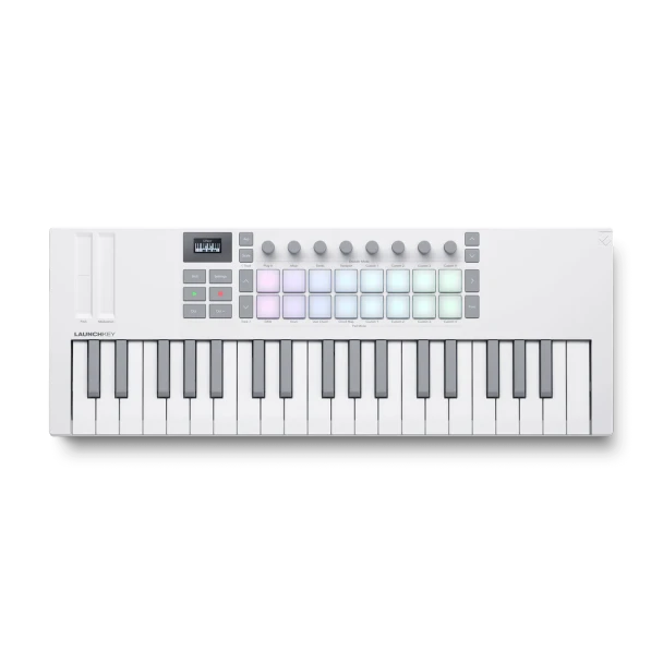 Novation Launchkey Mini 37 White MK4 MIDI Keyboard Controller