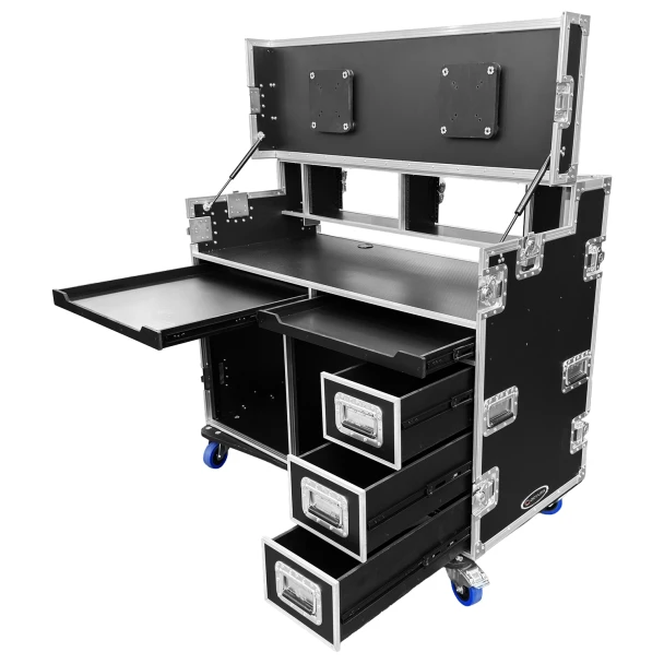 Odyssey FLYPACK2 Dual Bay Portable Video Production Rack Case