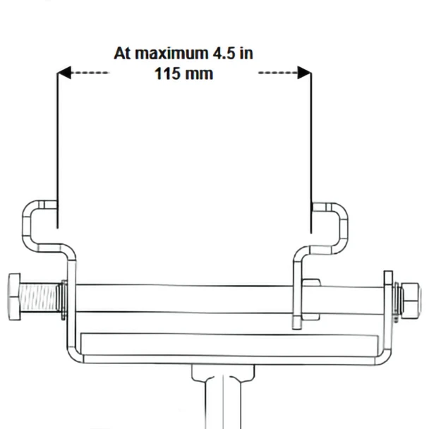 Odyssey LACTENTCLAMPB Adjustable Tent Beam Clamp for Keder Rails