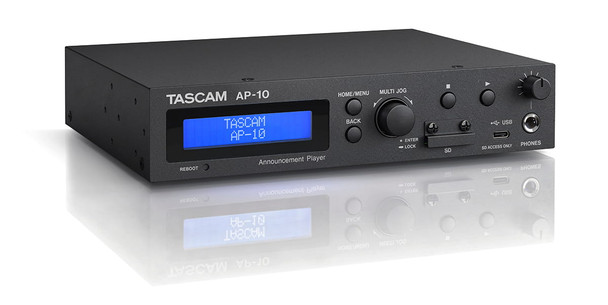 TASCAM AP-10 2-Channel Announcement SD Player with External Control