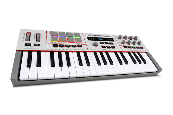 Akai Professional MPK Mini Plus II MIDI controller with assignable knobs and LCD display