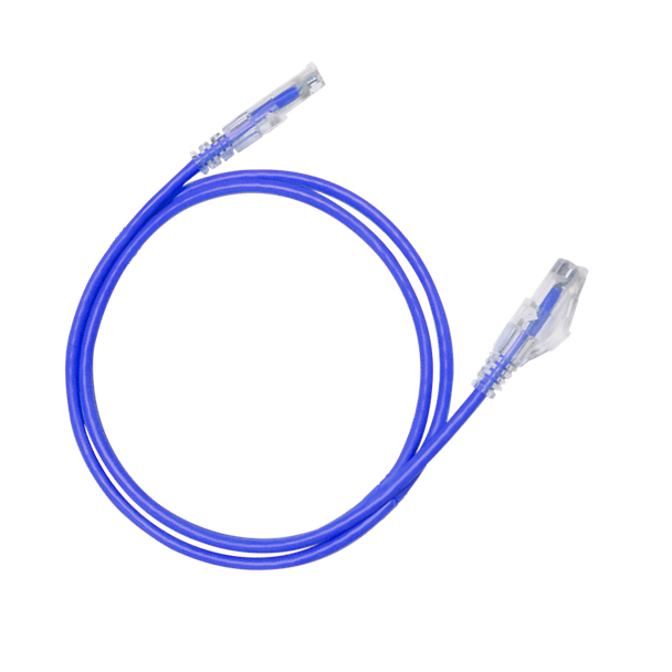 Hosa CAT-605S-10PK-BU 28 AWG Slim Cat6 Ethernet Cable 10-Pack 5 ft Blue