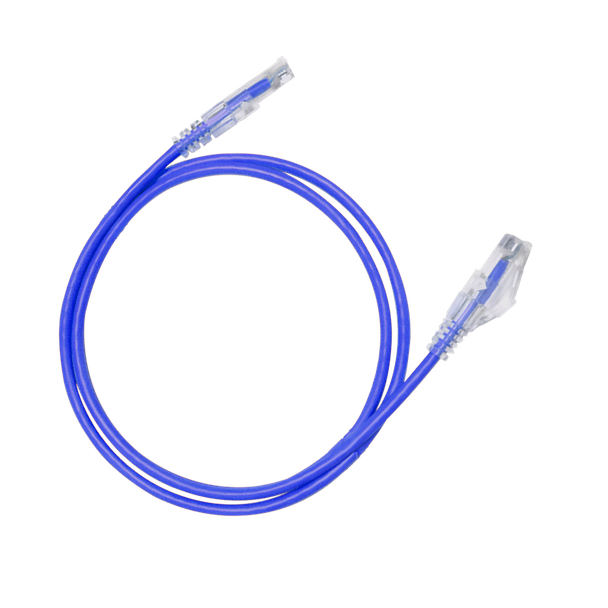 Hosa CAT-610S-10PK-BU 28 AWG Slim Cat6 Ethernet Cable 10-Pack 10 ft Blue 