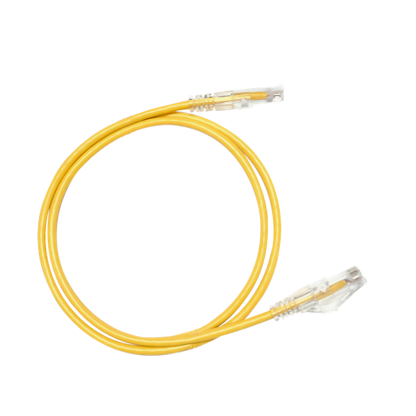 Hosa CAT-601S-10PK-YE 28 AWG Slim Cat6 Ethernet Cable 10-Pack 1 ft Yellow