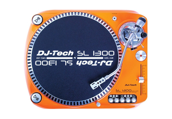 DJ-Tech SL-1300 MK6 Quartz Drive DJ Turntable - Orange