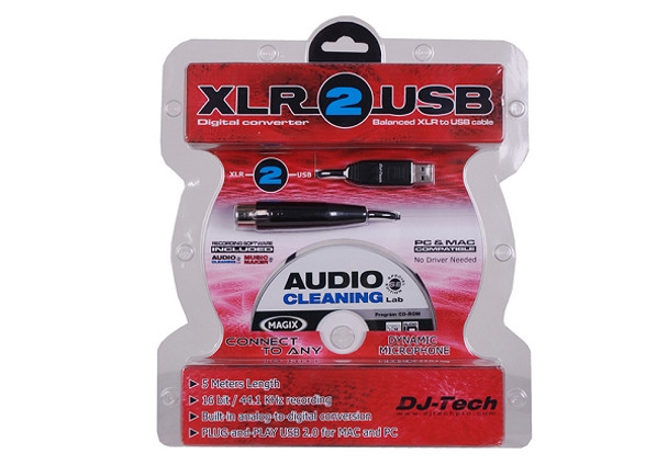 DJ Tech XLR-2-USB Cable with Recording Software