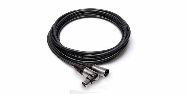 Hosa MXX Camcorder Microphone Cable - Neutrik Right-Angle XLR3F to XLR3M