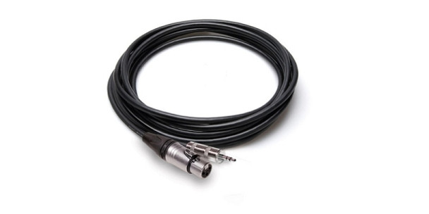 Hosa MXM Camcorder Microphone Cable - Neutrik XLR3F to 3.5mm TRS