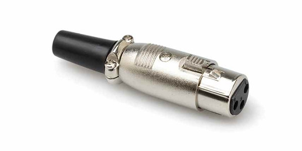 Hosa XLF-025 Connector - XLR3F, Clamp Strain Relief