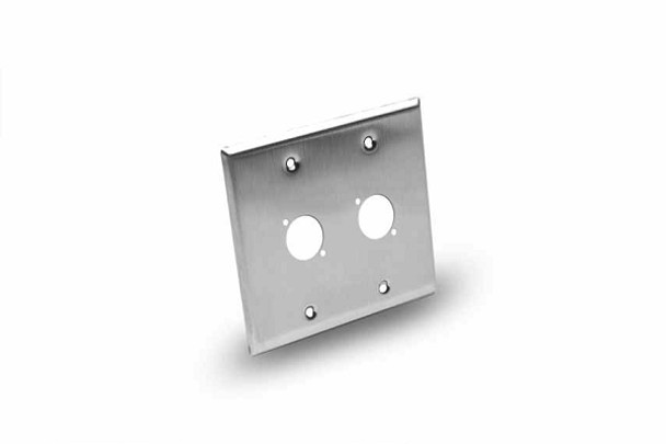 Hosa WPP-402Z Wall Plate Panel - Dual-Gang, 2 Hole