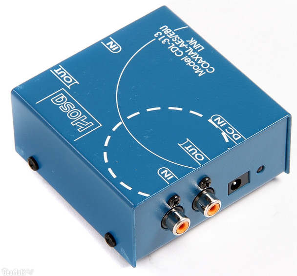 Hosa CDL-313 Digital Audio Interface - S/PDIF Coax to AES/EBU