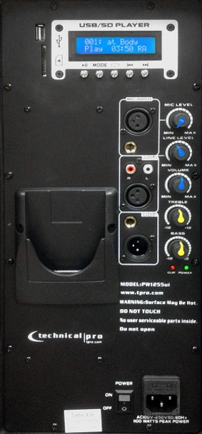 Technical Pro PW1255Ui Active Loudspeaker with iPod Dock