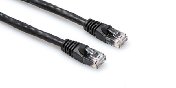 Hosa Cat 5e Cable - 8P8C to Same, UTP, Black