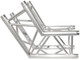 Trusst 290mm (12in) Truss, 2-Way, 120° Corner (6pcs makes a hexagon) (includes 1 set of connectors)