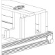 Grundorf Optional Standard Doghouse for Mixer Cases - Up to 30\" Wide Mixers