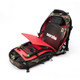 Magma DIGI Carry-On Trolley, Camo-Green/Red Side View.