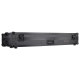ODYSSEY Black Low Profile 12″ Format DJ Mixer and Two Battle Position Turntables Flight Coffin Case with Wheels and Glide Platform