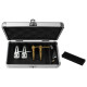 ODYSSEY KROM Series Silver Diamond PRO2 Case for Four Turntable Needle Cartridges