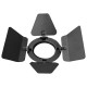 ODYSSEY Black Barn Door for Par 16 Odyssey Light Fixtures