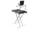 ODYSSEY LTBXS2MTCPWHT TWO TIER  LUXE™ SERIES WHITE X STAND COMBO PACK: INLCLUDES MIC BOOM ATTACHMENT AND LAPTOP/GEAR TRAY