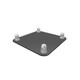 GLOBAL TRUSS SQ-4137 BLK/MTE - 12" x 12" ALUMINUM BASE PLATE BLACK POWDER COAT