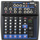 Gemini GEM-08USB - 8 Channel USB Mixer for Podcasts as well as mixing with Bluetooth input